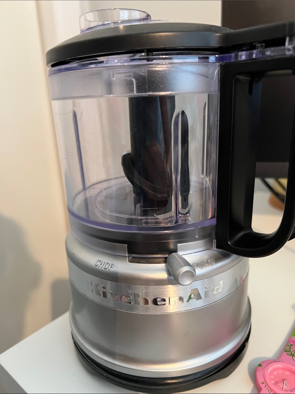 KitchenAid Silver and Black Mini Food Chopper 3.5 cup